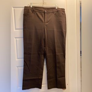 Christopher & Banks trousers, size 16 short, Brown
